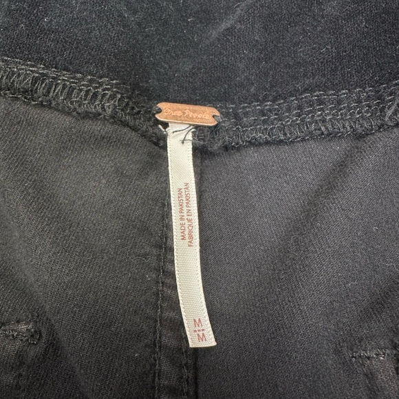 NWT We The Free Free People In My Feelings Velvet Crop Slim Flare Pants Size M - Picture 9 of 14